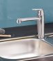 Grohe Eurosmart Cosmopolitan egykaros konyhai csaptelep elfordítható kifolyóval, króm 30193000