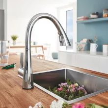   Grohe Zedra Touch egykaros elektromos konyhai csaptelep elfordítható kifolyóval, króm 30219002