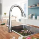 Grohe Zedra Touch egykaros elektromos konyhai csaptelep elfordítható kifolyóval, króm 30219002