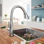Grohe Zedra Touch egykaros elektromos konyhai csaptelep elfordítható kifolyóval, króm 30219002