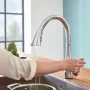 Grohe Zedra Touch egykaros elektromos konyhai csaptelep elfordítható kifolyóval, króm 30219002