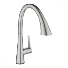   Grohe Zedra Touch egykaros elektromos konyhai csaptelep elfordítható kifolyóval, rozsdamentes acél hatású 30219DC2