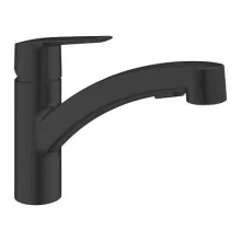   Grohe QuickFix Start két funkciós konyhai csaptelep, matt fekete 303072431