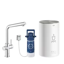   Grohe Red Duo konyhai csaptelep és M-es méretű bojler, króm 30327001