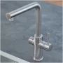 Grohe Red Duo konyhai csaptelep és M-es méretű bojler, rozsdamentes acél hatású 30327DC1