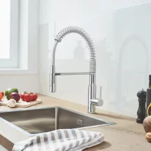   Grohe QuickFix Get egykaros konyhai csaptelep zuhanyváltóval, profi zuhanyfejjel, króm 30361000
