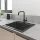 Grohe QuickFix Start egykaros konyhai csaptelep forgatható kifolyóval, matt fekete 304702430