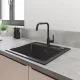 Grohe QuickFix Start egykaros konyhai csaptelep forgatható kifolyóval, matt fekete 304702430