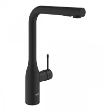   Grohe Essence egykaros konyhai csaptelep kihúzható zuhanyfejjel, fantom fekete 30504KF0