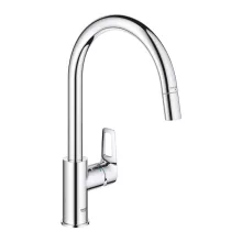   Grohe BauLoop egykaros forgatható mosogatócsaptelep kihúzható fejjel, króm 30543000