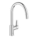 Grohe QuickFix Start Edge Konyhai csaptelep kihúzható zuhanyfejjel, króm 30551000