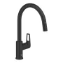 Grohe QuickFix Start Loop konyhai csaptelep kihúzható kifolyóval matt fekete