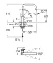 Grohe Eurosmart egykaros mosdócsaptelep, matt fekete 305672430