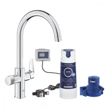   GROHE Blue Pure BauCurve kezdőszett S-es méretű szűrővel, króm 30581000