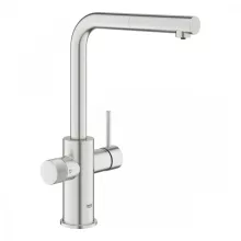   Grohe Blue Pure Minta egykaros konyhai csaptelep szűrő funkcióval, rozsdamentes acél hatású 30590DC0