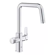   Grohe QuickFix Blue Pure Start egykaros konyhai csaptelep szűrő funkcióval, króm 30595000