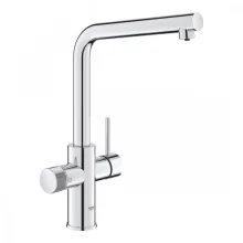   Grohe QuickFix Blue Pure Minta L szűrő funkciós konyhai csaptelep, elfordítható kifolyóval, króm 30600000
