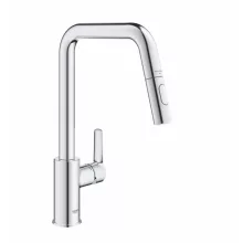  Grohe QuickFix Start konyhai csaptelep elforgatható kifolyóval és kihúzható zuhanyfejjel, króm 30631000