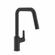 Grohe QuickFix Start konyhai csaptelep elforgatható kifolyóval és kihúzható zuhanyfejjel, matt fekete 306312430