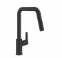 Grohe QuickFix Start konyhai csaptelep elforgatható kifolyóval és kihúzható zuhanyfejjel, matt fekete 306312430