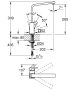 Grohe Eurocube egykaros konyhai csaptelep elfordítható kifolyóval, rozsdamentes acél hatású 31255DC0