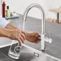 Grohe Blue Home króm konyhai mosogató csaptelep C-kifolyóval, kezdő készlet 31455001