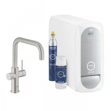   Grohe Blue Home U-kifolyós kezdőkészlet elfordítható kifolyóval, rozsdamentes acél hatású 31456DC1