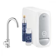   Grohe Blue Home C kifolyós kezdőkészlet Mono csapteleppel, hűtőegységgel, króm 31498001