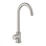 Grohe Blue Home C kifolyós kezdőkészlet Mono csapteleppel, hűtőegységgel, rozsdamentes acél hatású 31498DC1