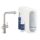 Grohe Blue Home L-kifolyós kezdőkészlet kihúzható gyöngyöztetővel, rozsdamentes acél hatású 31539DC0