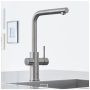 Grohe Blue Home L-kifolyós kezdőkészlet kihúzható gyöngyöztetővel, rozsdamentes acél hatású 31539DC0