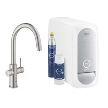   Grohe Blue Home C kifolyós kezdőkészlet kihúzható gyöngyöztetővel, rozsdamentes acél hatású 31541DC0