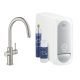 Grohe Blue Home C kifolyós kezdőkészlet kihúzható gyöngyöztetővel, rozsdamentes acél hatású 31541DC0