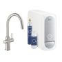 Grohe Blue Home C kifolyós kezdőkészlet kihúzható gyöngyöztetővel, rozsdamentes acél hatású 31541DC0