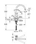 Grohe Start Classic egykaros konyhai csaptelep elfordítható magas kifolyóval, króm 31553001