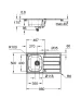 Grohe Bau rozsdamentes acél mosogatótálca 86x50 cm és csaptelep garnitúra 31562SD1 QuickFix