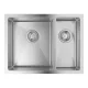 Grohe K700U Rozsdamentes acél mosogatótálca 595x450 mm, balos/szatén 31577SD1