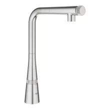   Grohe Zedra SmartControl konyhai csaptelep kihúzható zuhanyfejjel, rozsdamentes acél hatású 31593DC2