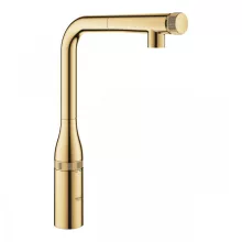   Grohe Essence SmartControl konyhai csaptelep kihúzható zuhanyfejjel, arany 31615GL0
