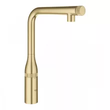   Grohe Essence SmartControl konyhai csaptelep kihúzható zuhanyfejjel, szálcsiszolt világos arany 31615GN0