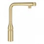 Grohe Essence SmartControl konyhai csaptelep kihúzható zuhanyfejjel, szálcsiszolt világos arany 31615GN0