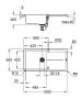 Grohe K400 Felülről beépíthető kompozit mosogatótálca csepegtetővel 1000x500 mm, gránit fekete 31641AP0