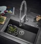 Grohe K700 Felülről beépíthető kompozit mosogató 78x51 cm, gránit fekete 31652AP0