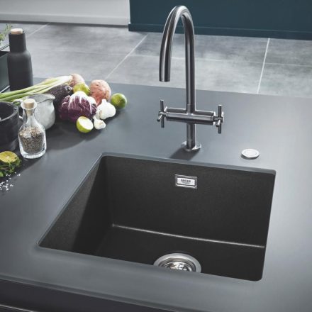 Grohe K700U Kompozit mosogatótálca 457x406 mm, gránit fekete 31653AP0