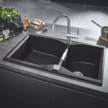   Grohe K700 Kompozit mosogatótálca 900x500 mm, gránit fekete 31658AP0