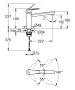 Grohe BauEdge egykaros mosogató csaptelep, króm 31693000