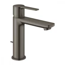   Grohe Lineare egykaros mosdócsaptelep húzórudas leeresztővel, S-es méret, szálcsiszolt grafit 32114AL1