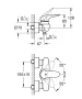 Grohe Wave egykaros zuhanycsaptelep, króm 32287001