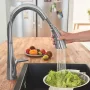 Grohe Zedra egykaros konyhai csaptelep kihúzható fejjel, rozsdamentes acél hatású 32294DC2