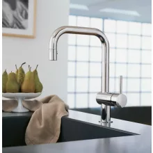   Grohe Minta egykaros konyhai csaptelep kihúzható 2 funkciós fejjel, króm 32322002
